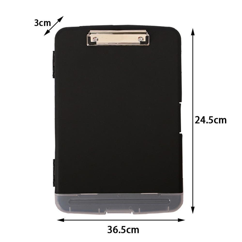 1pcs Board Folder File Box Outdoor Waterproof Paper Storage File Box A4 Multi-function Copy Board Clip File Box Plastic Desktop