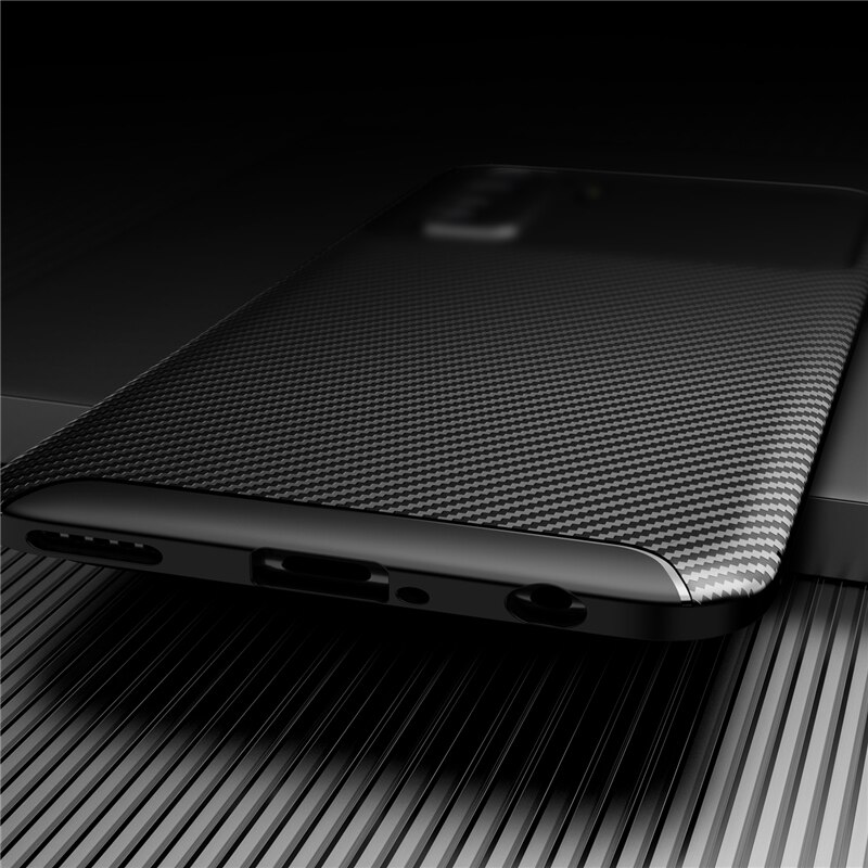 For Huawei P40 Lite 5G Case Anti-Knock Silicone Carbon Fiber Cover For Huawei P40 Lite 5G Phone Case Huawei P40 Lite 5G Shell