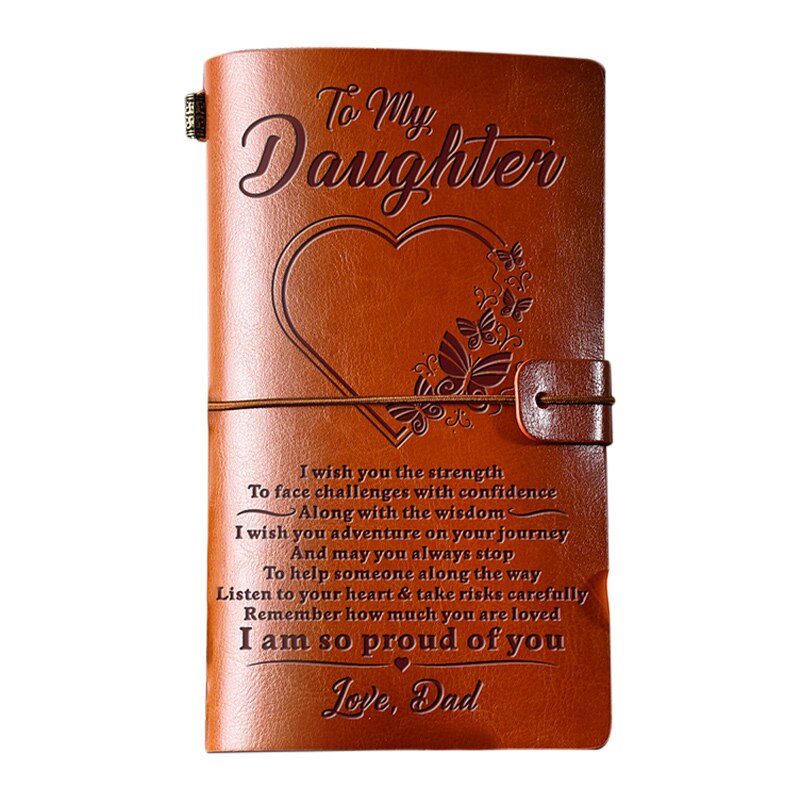 Retro PU Leather Notebook Diary Notepad Note Book Stationery Traveler Journals JS22: for dad