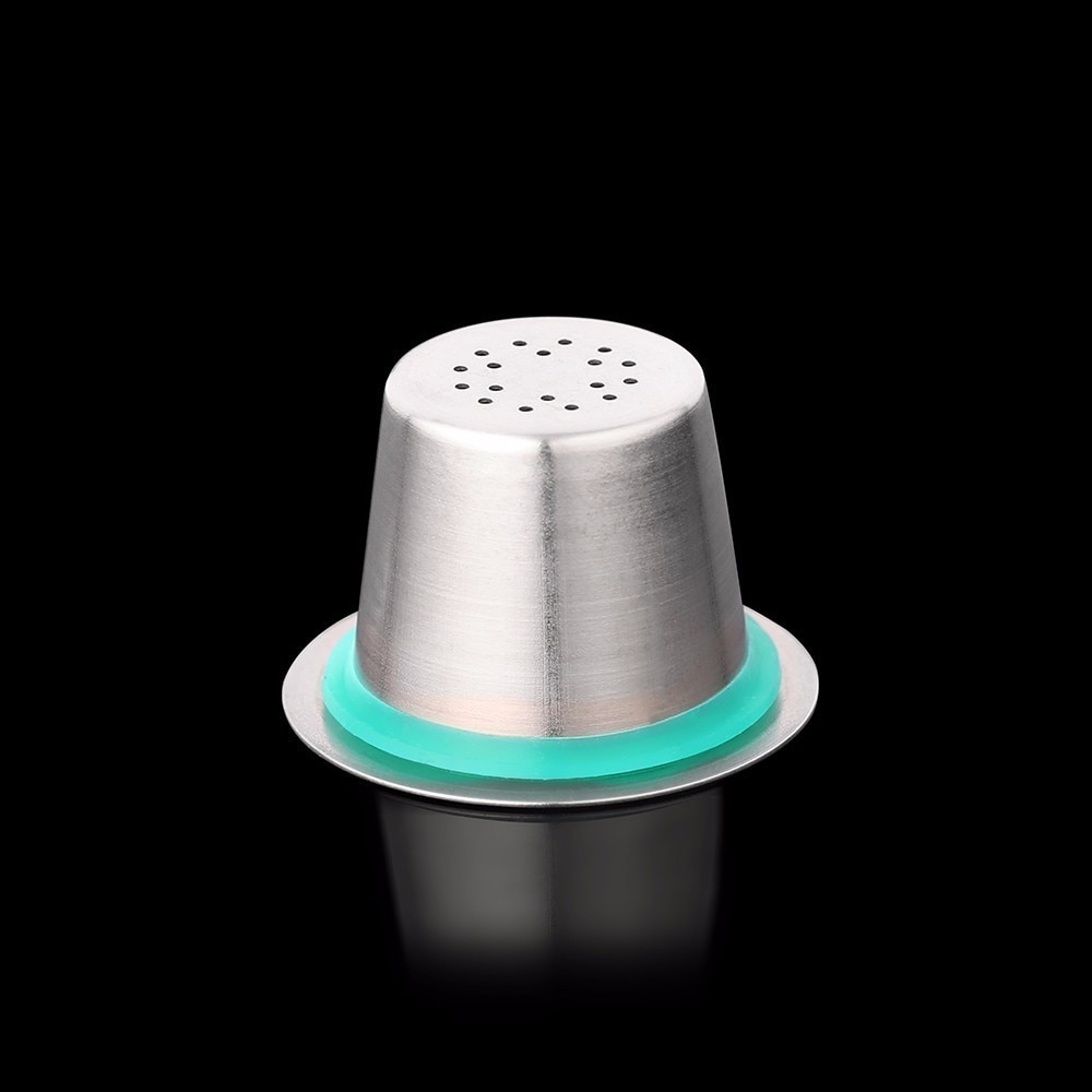 10 stk nespresso kaffepuder rustfrit stål genopfyldelige kapsler nesspreso genanvendelige kaffefilterkop gør-det-selv-kaffemaskineværktøj