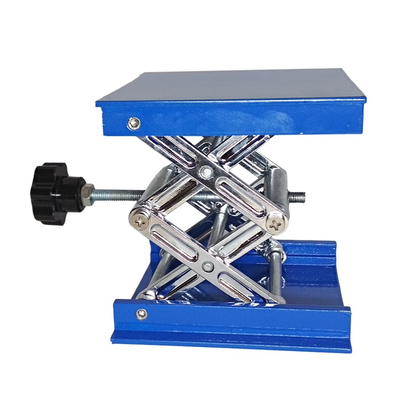 4X4'' Aluminum Manual Lab Jack lift Optical Sliding stage blue Lifting platform Manual Vertical Translation Stage