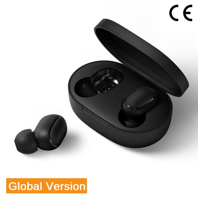 Nyeste xiaomi redmi airdots s trådløs bluetooth 5.0 tws øretelefon headset med mikrofon håndfri ørepropper ai kontrol: Global version
