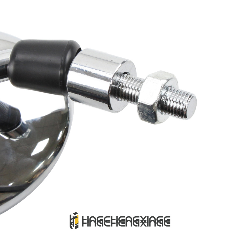 Achteruitkijkspiegel voor motorfietsen Vintage ovale spiegel Bromfietsen zijspiegel Hoge prestaties Universeel