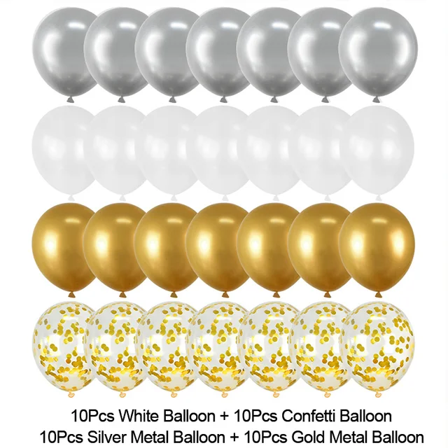Juego de globos azul marino para decoración de bodas y fiestas de cumpleaños: AGATE