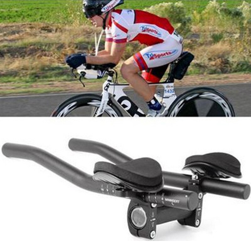 Cykel split rest bar mountain bike udstyret med langdistance bøjnings bar straight rest bar tt bar cykeltilbehør