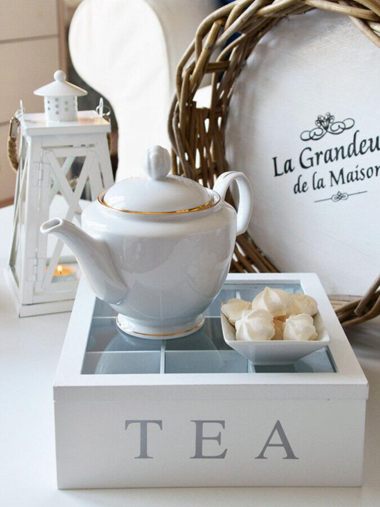 Estante de almacenamiento de bolsas de café, caja de té de madera Natural, Simple y hermoso, duradero a prueba de polvo, adecuado para amantes del té verdaderos