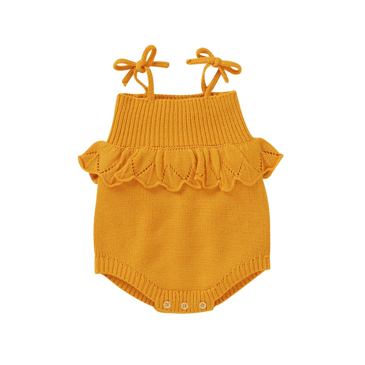 Été bébé garçon filles tricot body solide mignon Crochet enfant en bas âge printemps jarretelle infantile belle tricot vêtements: C / 3M