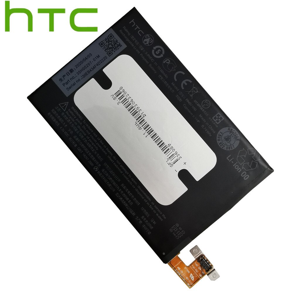 Original HTC 2300mAh BN07100 reemplazo de la batería para HTC One M7 batería 802D 802T 802W 801E 801S 801N batería + herramientas gratis