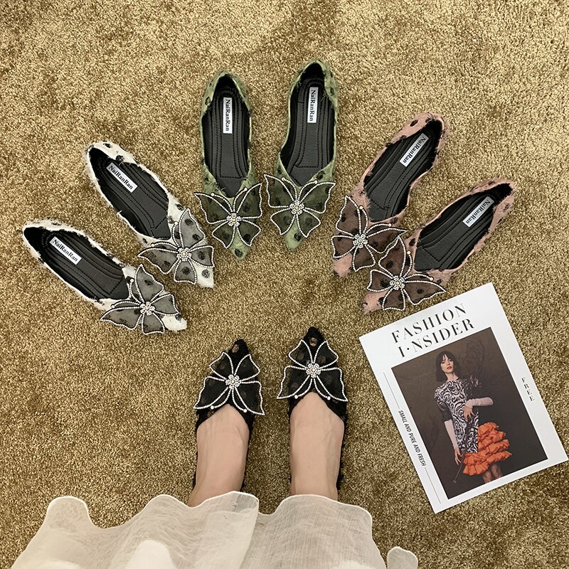 Vlinder Slip Op Loafers Dames Schoenen Comfortabele Rubberen Platte Schoenen Vrouwen Casual Schoenen Rubber Vrouwen Flats Herfst Vrouwen Schoenen