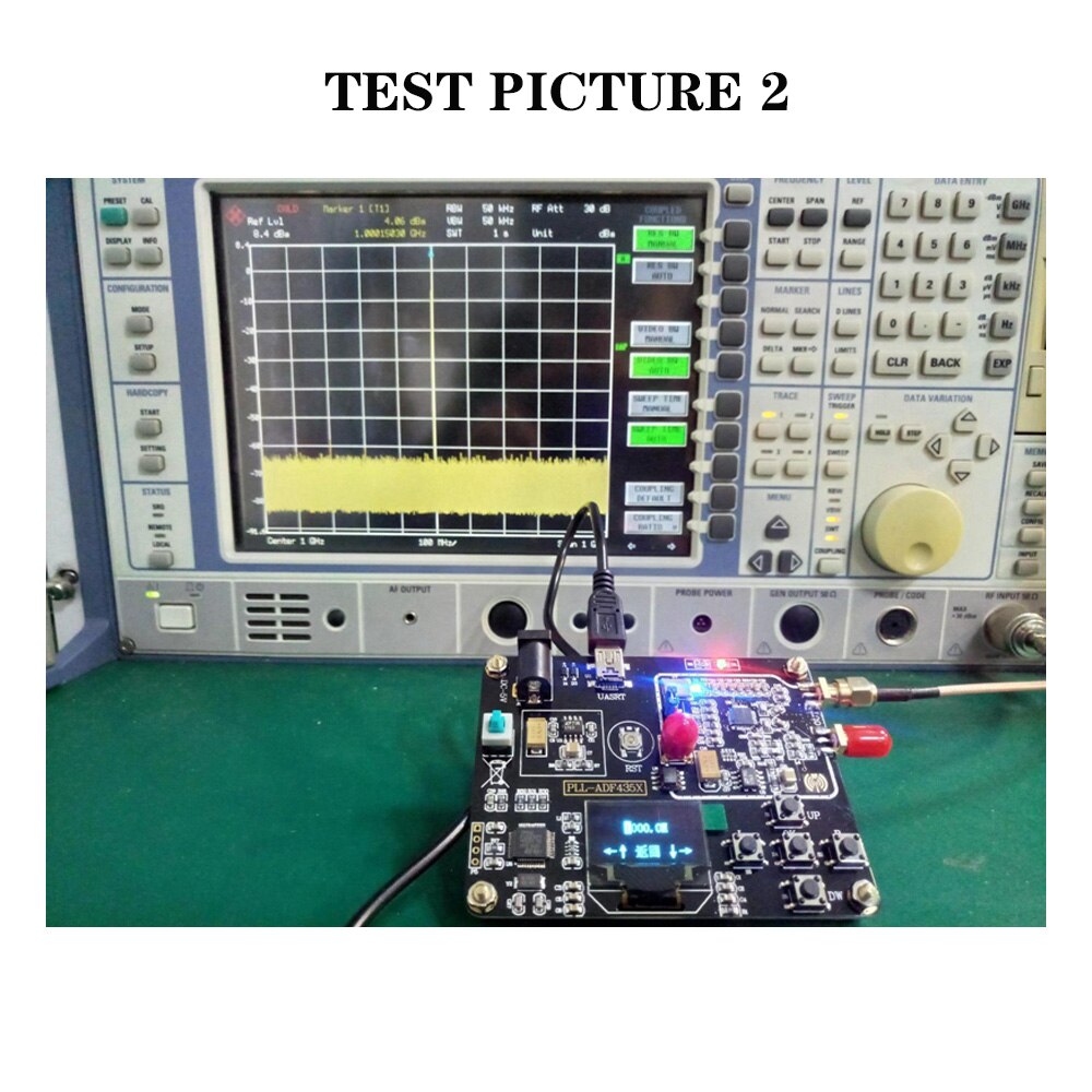 Maxgeek 35MHz-4400MHz RF Signal Generator ADF4351 Modul fegen Frequenz Generator PLL Mit Oled-Anzeige