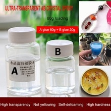 Ultra-transparent AB Crystal Glue Two Component Epoxy Resin Sealant Quick Drying