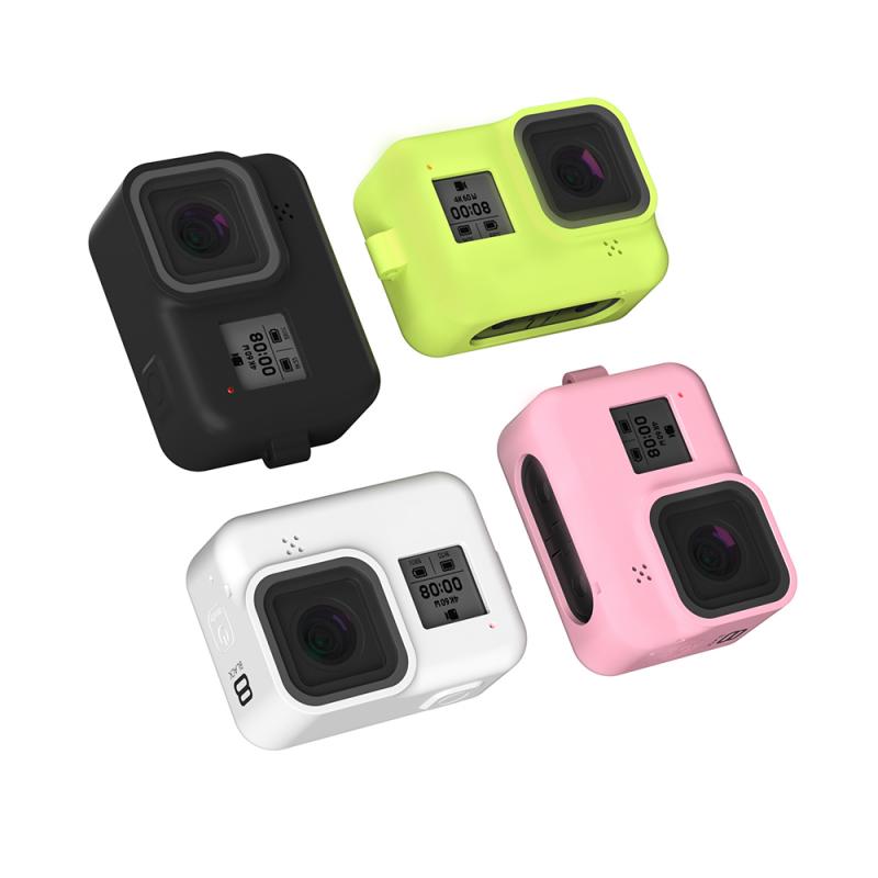 Coque en silicone pour GoPro Hero 8 noir Gopro8 coque en silicone Gopro 8 accessoires Anti-chute étui de protection coque en silicone