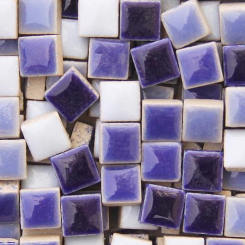 Azulejos de mosaico cuadrados de cerámica para manualidades, 1x1cm, mezcla de colores, azulejos de vidrio para manualidades DIY, suministros de arte, azulejos de mosaico hechos a mano, 500 Uds.