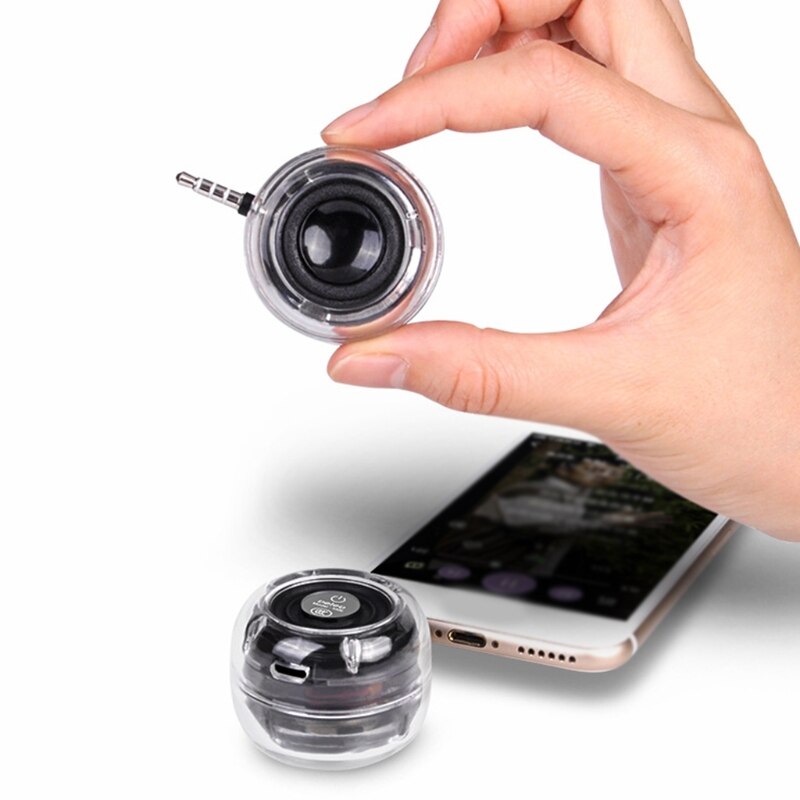 Mini Phone Speaker Sound Amplifier Phone Jack Plug High-fidelity Plug-and-play for Cell Phone MP3 MP4 Tablet K1KF