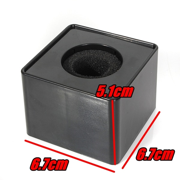 1pcs/2pcs 39mm hole Round Handheld Mic Microphone Interview Square Cube Flag Station Abs Black/White ABS material