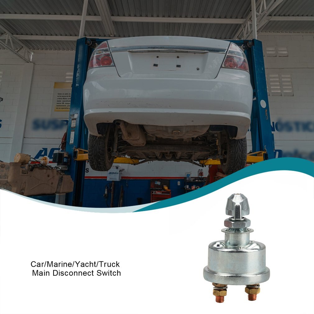 Universal Fixed Key Battery Isolator Kill Switch Car Auto Vehicle Battery Disconnect Switch Cut Off Power 12V