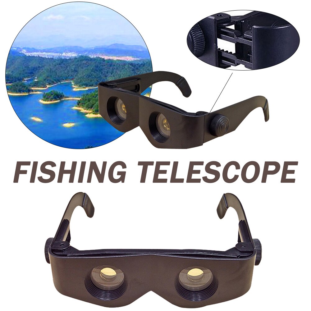 Lightweight Binocular Glasses 6x Magnification Glasses Clear Outdoor Hands-free Binocular for Fishing Hiking Bird Watching