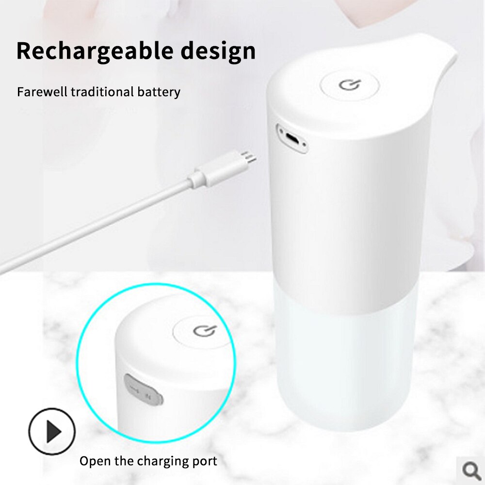 Upgrade USB Rechargeable Hand Washing Machine Automatic Induction Foaming Smart Soap Dispenser 0.25S Infrared Smart Home