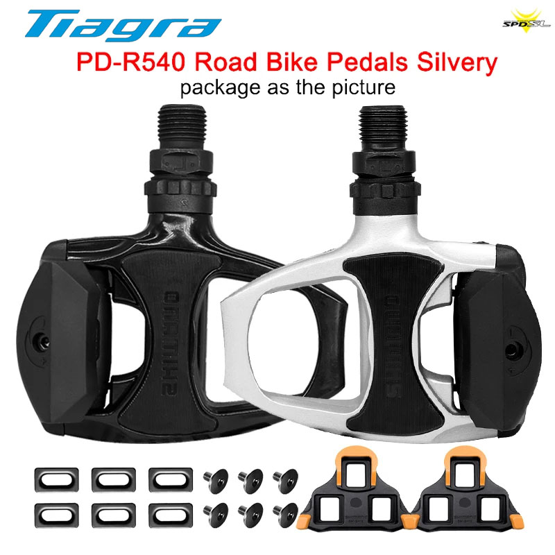 SHIMANO TIAGRA PD-R540 pédale de vélo de route autobloquante avec taquet SH11 blanc/noir pédale de route cyclisme pédale de verrouillage pièces de cyclisme