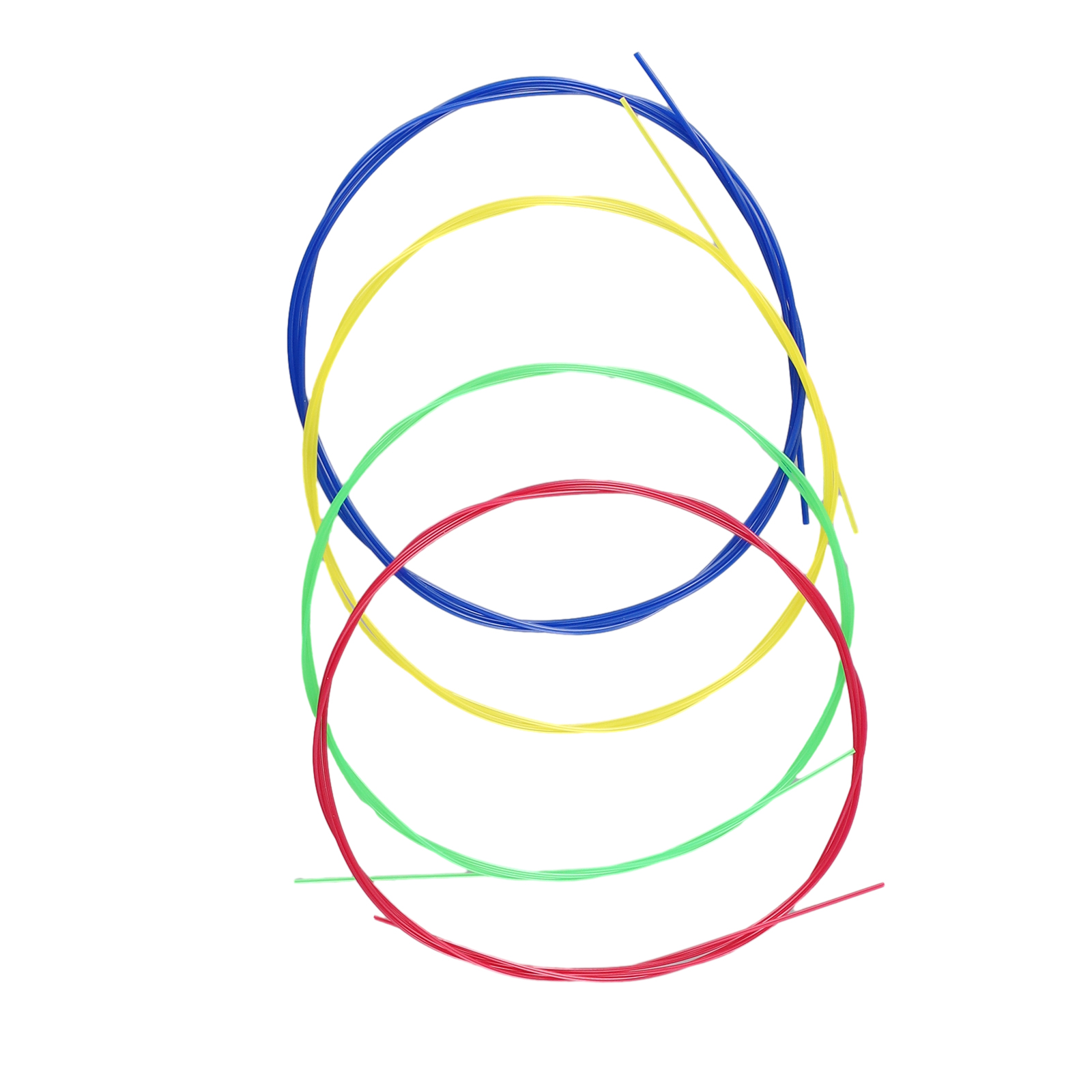 Corde per chitarra colorate arcobaleno da 4 pezzi per chitarra popolare acustica parti multicolori per chitarra classica