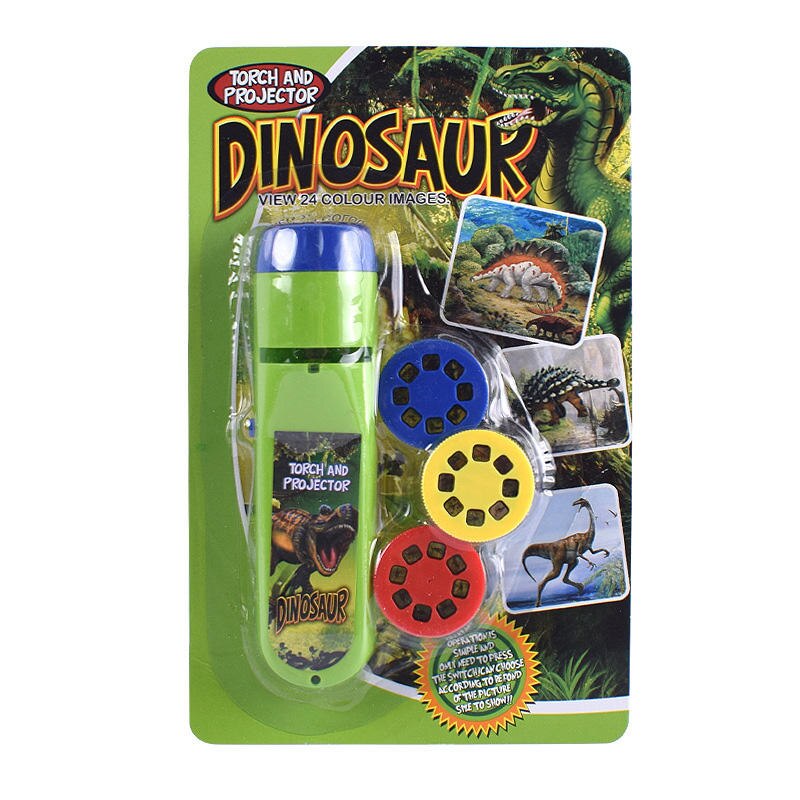 Balleenshiny 1Pc Cartoon Dieren Led Projectie Zaklamp Interactieve Speelgoed Projector Mini Theater Sprookje Kinderen Speelgoed: 1