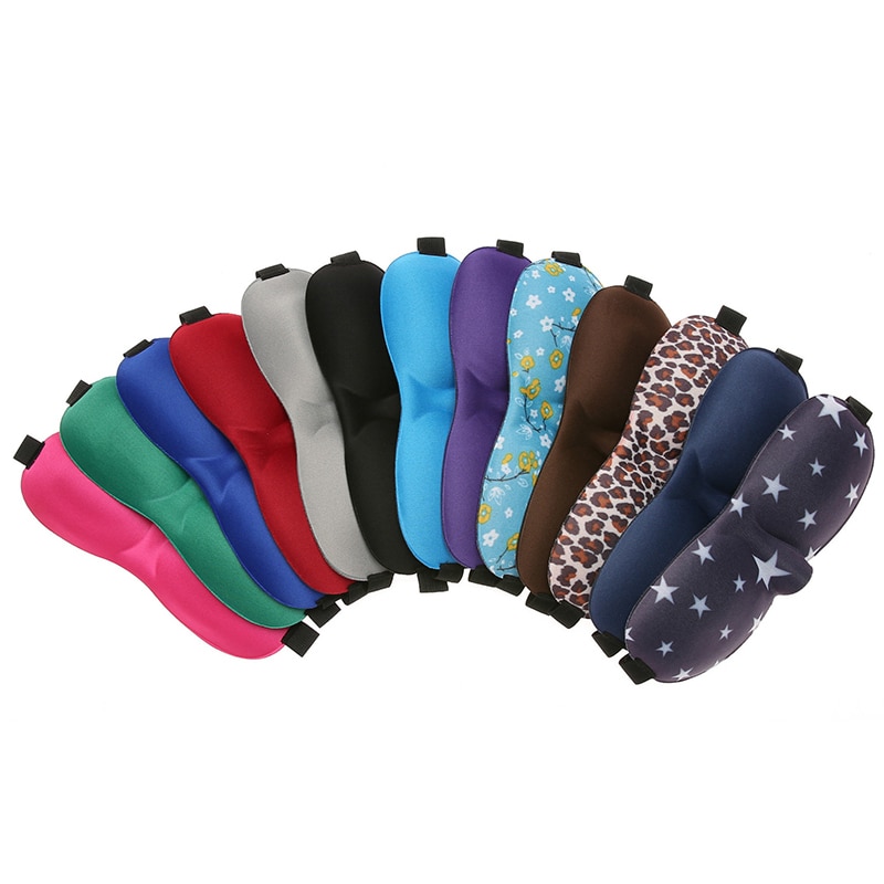 1pc 3D Eye Shade Sleeping Mask Cover Natural Silk Blindfold For Sleep Assist and Eye Relaxation Home Hotel Plane