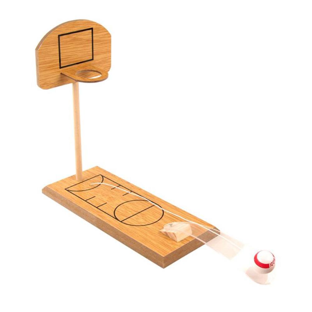 Stress Relief Toy Mini Basketball Game Office Desktop Wooden Table Basketball Board Game Toy: Default Title