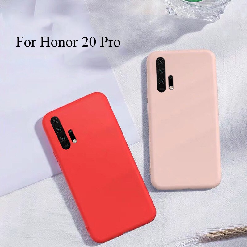 Funda de lujo Hacrin para Huawei Honor 20 Pro, funda trasera de silicona líquida de lujo para Honor 20, carcasa protectora completa