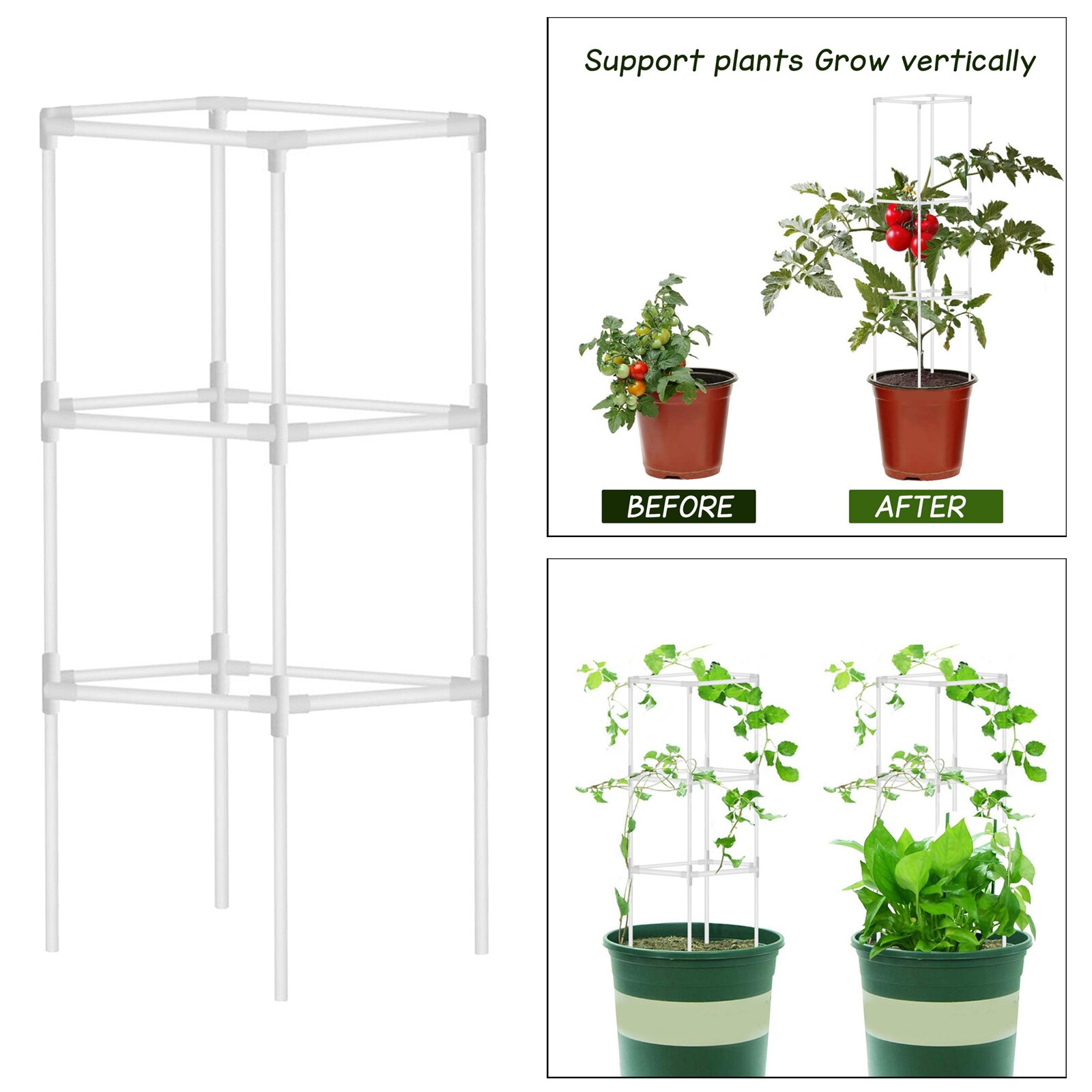 Indoor Plant Trellis Set Climbing Garden Tomatoes Supports for DIY Climbing