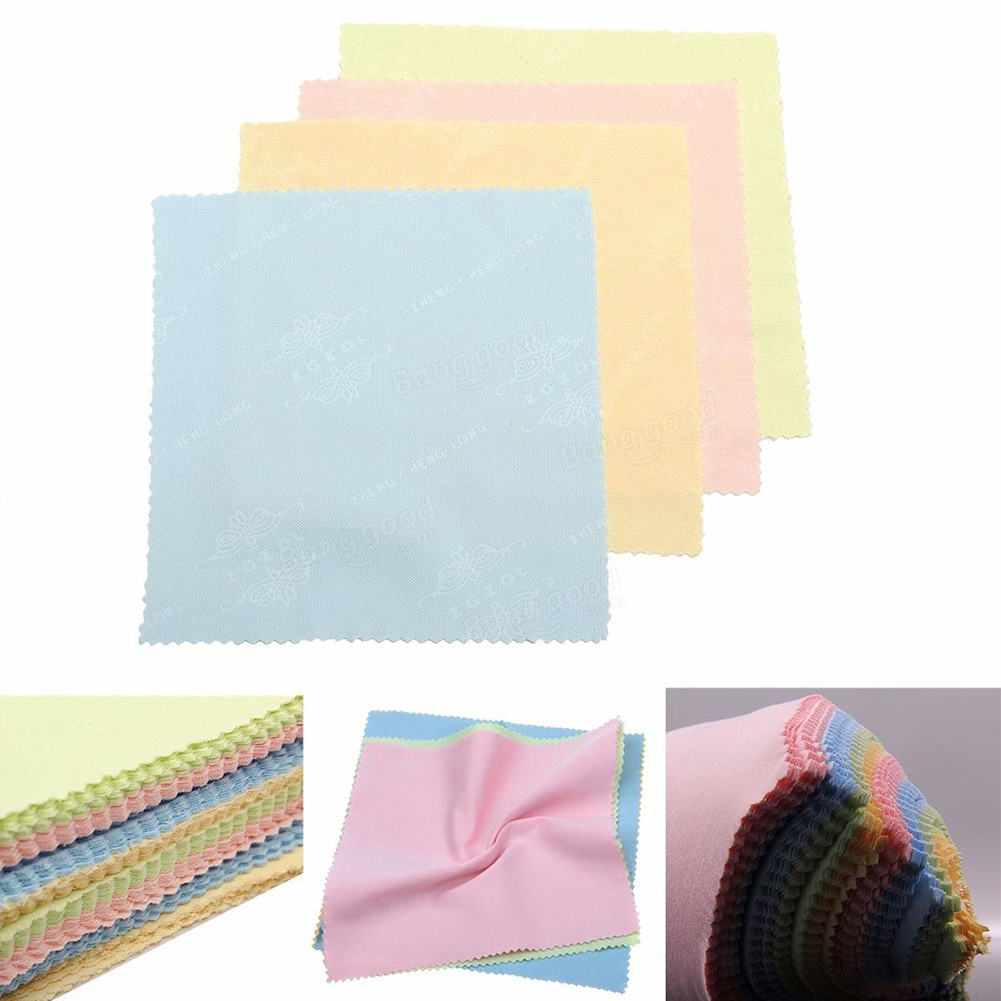 100 pcs/lot Microfiber Eyeglasses Cloth Sunglasses Eyewear Specs Cleaning Cloth Glasses Clean Lens cloth 130mm*130mm