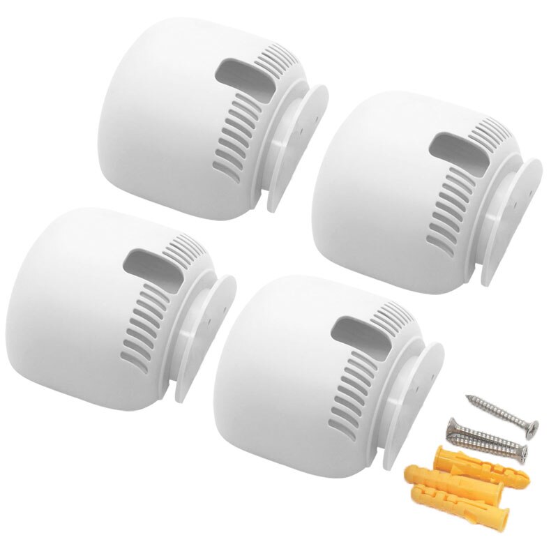 WiFi Router Wall Wall Mount Stand For Google Home Nest Mini Voice Assistants Compact Holder Case Plug Bedroom Study Audio Mount: 4 SET