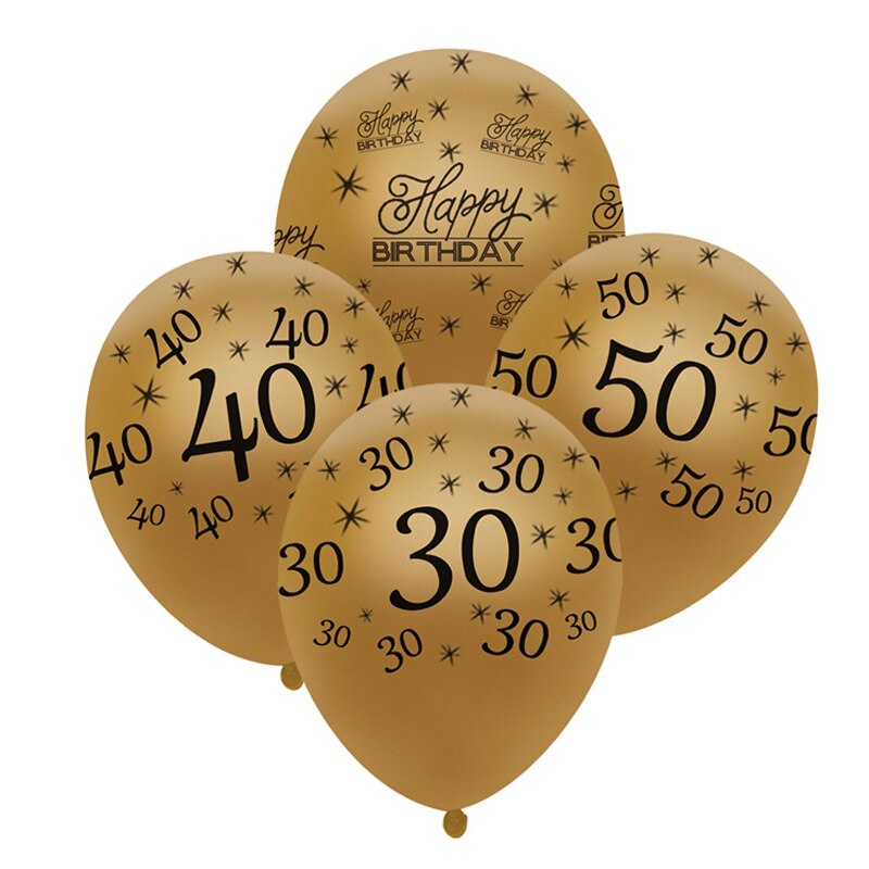 Much More 24 | Ballonnen met getal | 45 jaar | 8 stuks | Zwart en Goud Much More 24 | Ballonnen met getal | 45 jaar | 8 stuks | Zwart en Goud