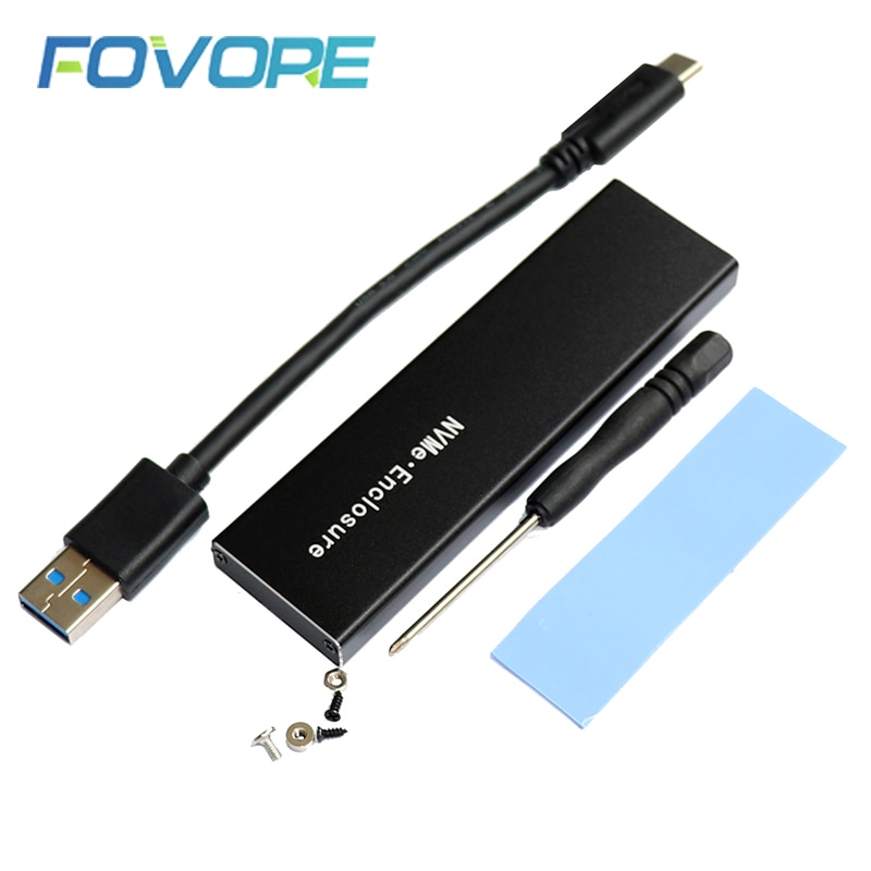 NVME USB 3,1 Adapter fallen nvme ssd m.2 zu usb Adapter m2 USB 3,1 gehäbenutzen für m2 2280 2260 2242 2230 SSD Chip RTL9210 NEUE