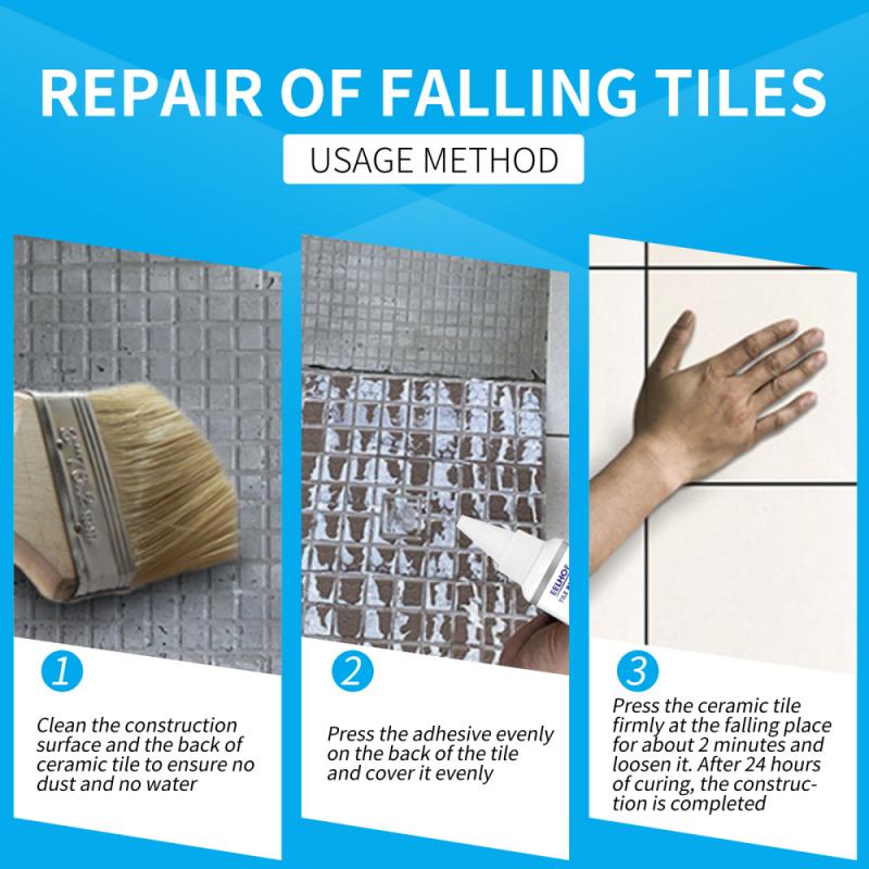 30Ml Tegel Reparatie Agent Tegellijm Lijm Waterdichte Reparatie Lijm Reparatie Van Uitholling Vallen Floor Reparatie Agent Voor thuis