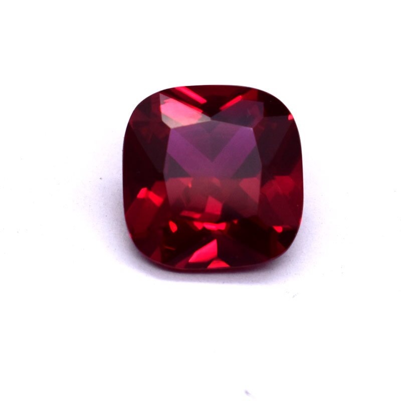 Wijsheid En Voogd Steen 3A Mozambique Ruby Korund Spinel Verschillende Vormen Mozaïek Sieraden Diy Duif Bloed Rode Steen Van Jewelri: square-7MM