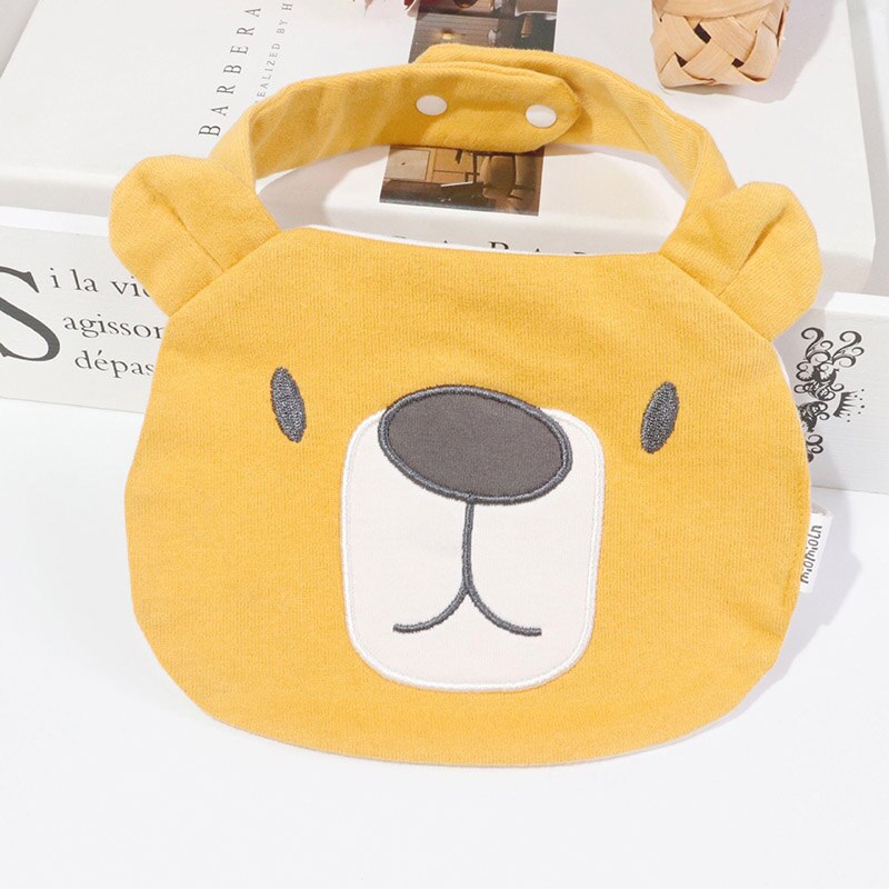 Animal dos desenhos animados babadores do bebê algodão macio infantil crianças bebê arroto panos meninas meninos babadores da criança avental do bebê alimentação material