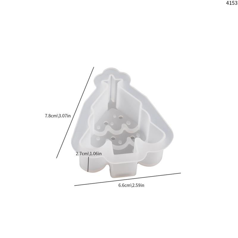 Albero di Natale Pupazzo di neve Alce Stampi per candele silicone Fai da te fatto a mano Cottura Aromaterapia Candela Stampo in resina Decorazione domestica di Natale: Kaki scuro