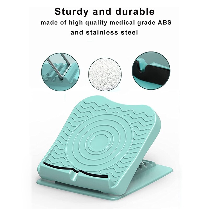 -Tilt Board Portable Slant Board Adjustable Slant 5 Levels Anti Slip Leg Strength Exerciser Yoga Auxiliary Equipment