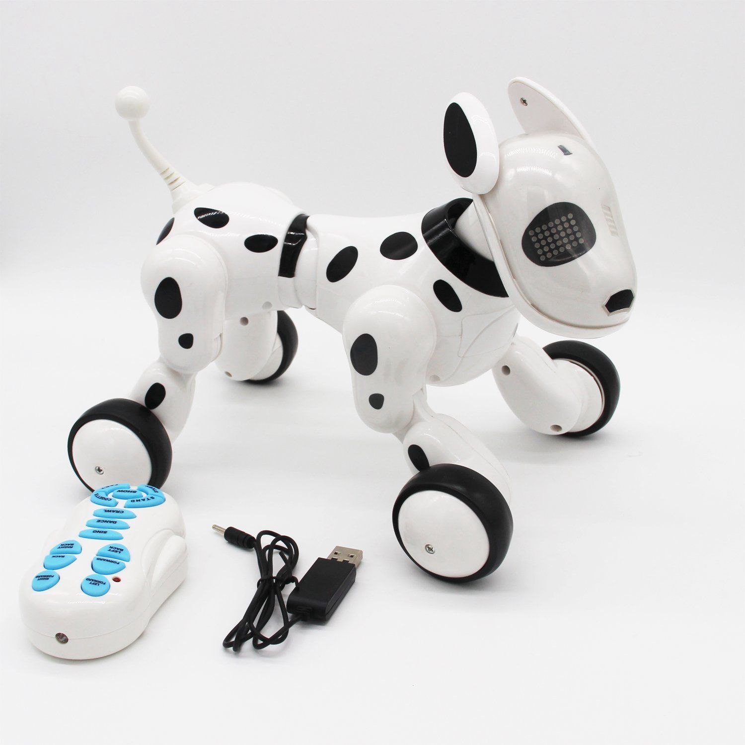 Draadloze Afstandsbediening Smart Robot Hond Wang Xing Elektrische Hond Vroege Onderwijs Speelgoed Voor Kinderen (Wit)
