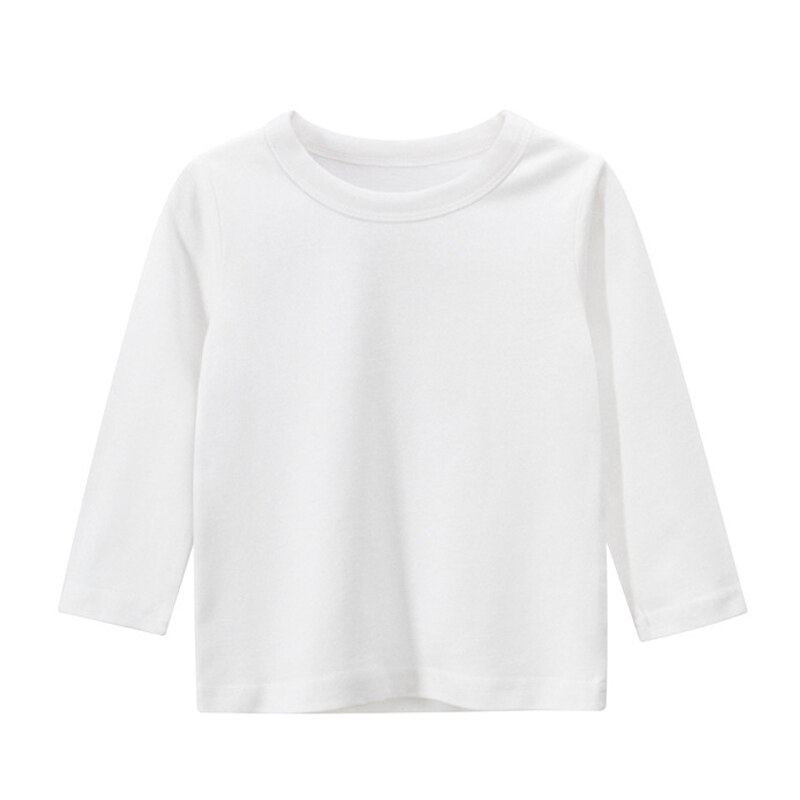 Kinderen T-shirt Kinderkleding Toevallige Lange Mouwen T-shirts Voor Meisjes Jongens Peuter Infant Tops Tees Shirt Kinderen Kleding: W / 130
