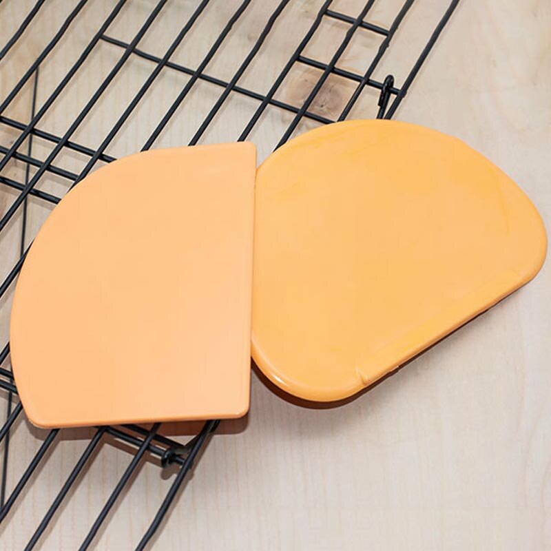 1Pcs Pastry Cutter Kitchen Accessories Multifunction DIY Baing Tool for Cake Orange Orange D/Fan Shape Dough Scraper