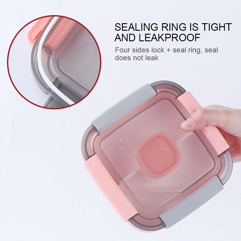 Heated Lunch Box For Kids School With CompartmentsTableware Kitchen Food Container Microwaveable Bento Box Japanese Style