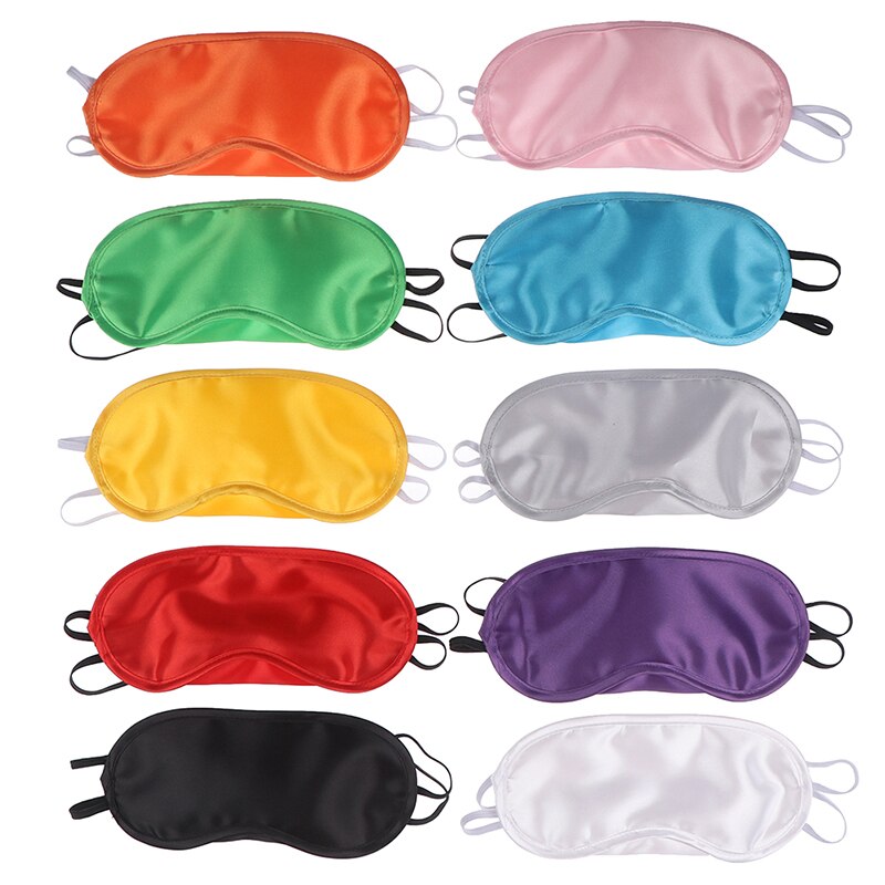 Women Men sSilk Sleepmask Eye Mask for Sleeping, Cute Travel Eye Shade Cover, Nap Blackout Sleep Eye Patch Blindfolds Blinders
