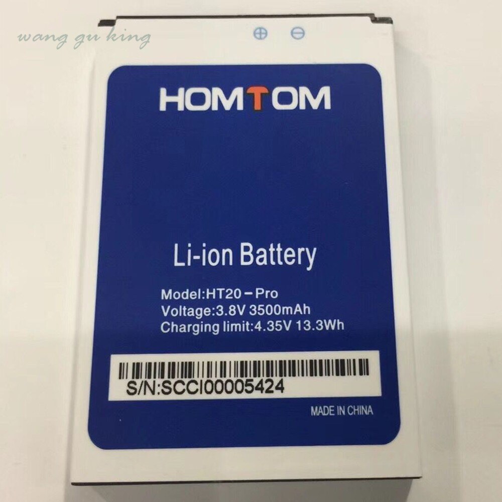 100% Original 3.8V 3500mAh For HOMTOM HT20 For HOMTOM HT20 Pro Battery Batterie Baterij Cell Mobile Phone Batteries