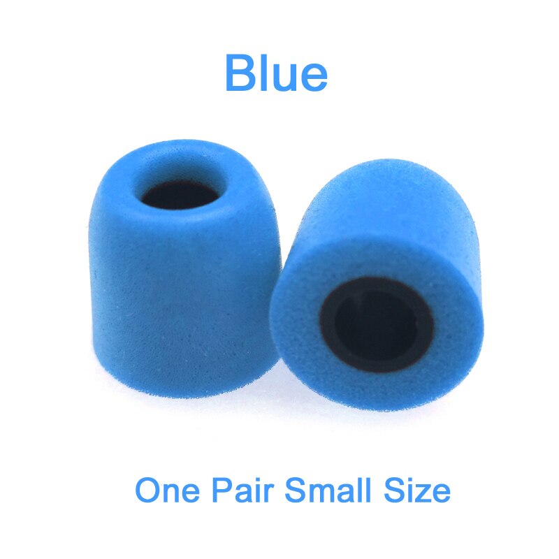 Originele kz-oordopjes met traagschuim (3 paar,  (6 stuks), geluidsisolerende comfortabele oorkussens, in-ear oordopjes voor de kz zsx  zs10 pro-hoofdtelefoon.: 1 paar maat s blauw