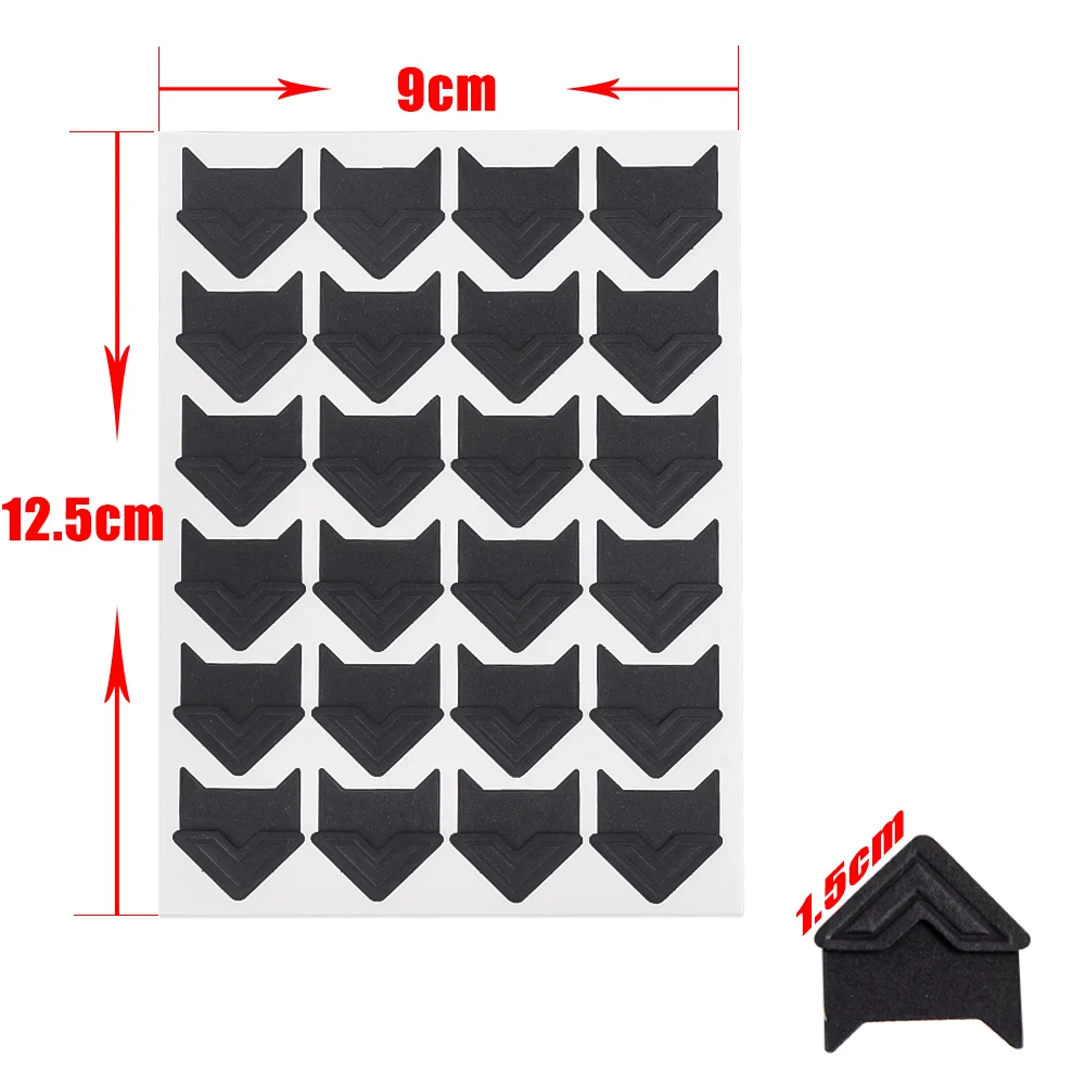 Lots Corner Stickers Album Vintage Corner Kraft Paper Stickers Self Adhered DIY Handwork Frame Photo Gold Silver Decoration: WHITE