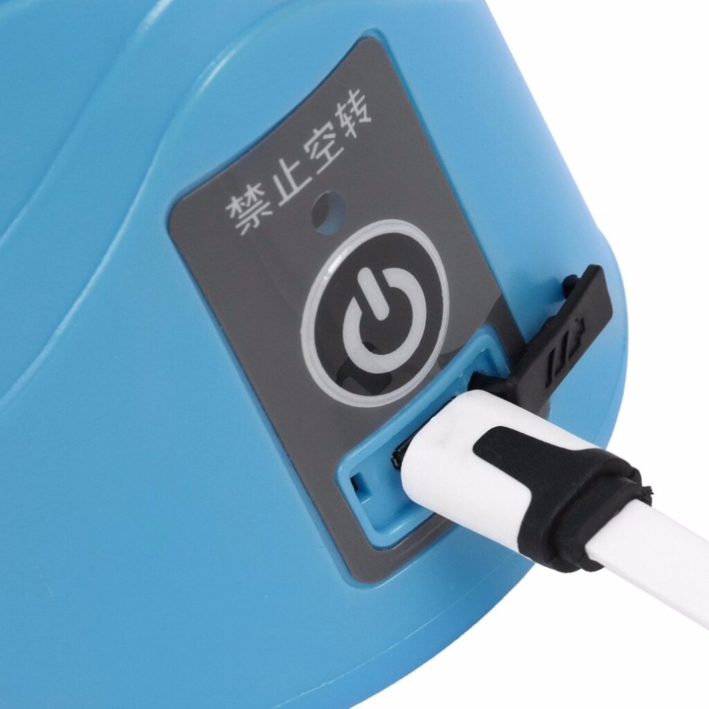 Usb persoonlijke blender sap fruit mixer processor smoothie maker - paars 3s: Blauw 3s