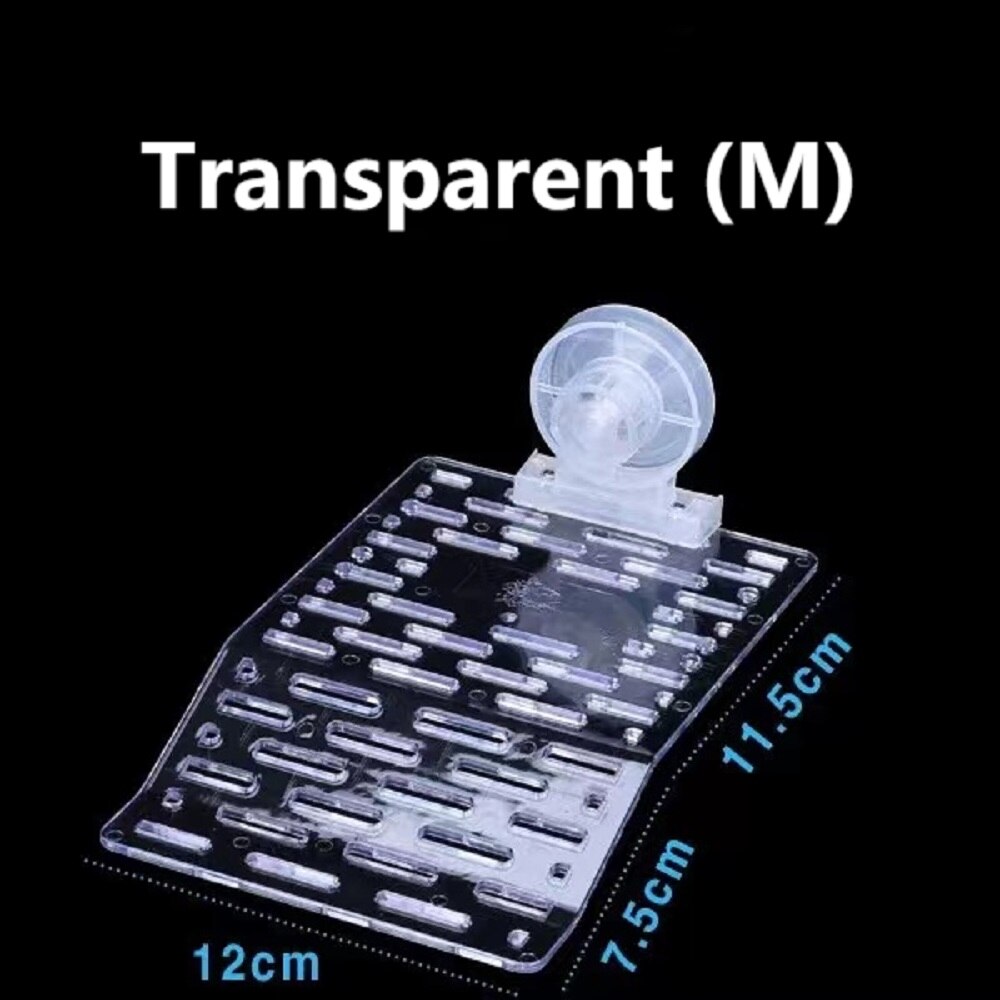 Small Turtle Basking Platform Reptile Ladder Rest Platform Fish Tank Museum Turtle Dock Small Reptile Floating Decoration: M transparent