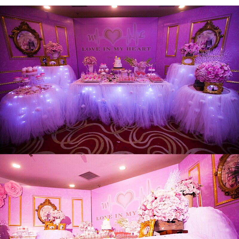 Mariage garn tyll rulle skir kristall organza tyg födelsedag event fest tillbehör för bröllop bakgrund dekoration 48cm*10m