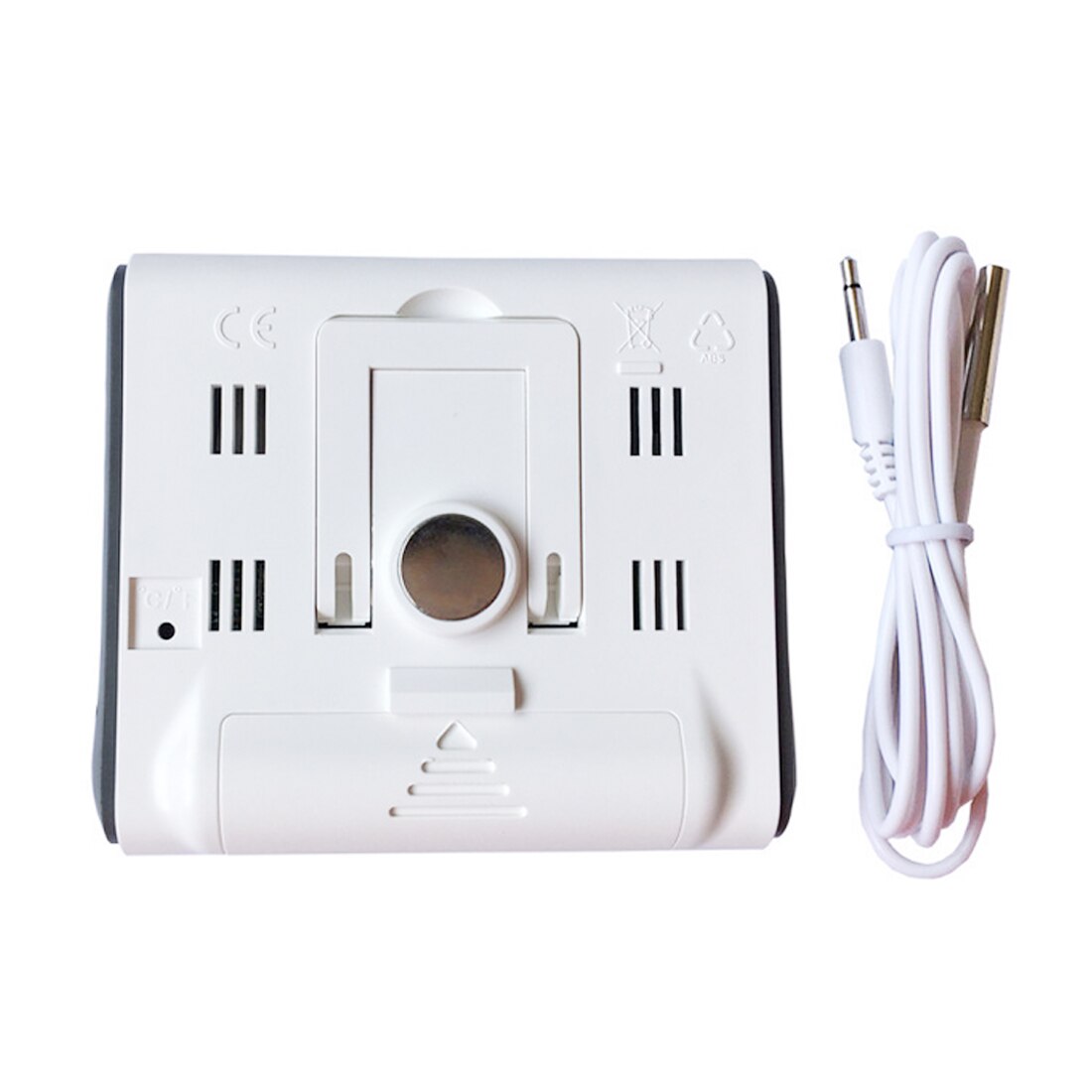 DC103 Instrument Clock With Probe Mini Thermometer Indoor Outdoor Use Temperature Humidity Meter Temperature Display Hygrometer